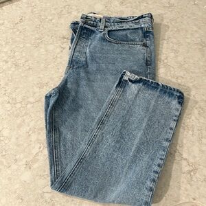 GRLFRND Karolina High Rise Straight Crop Jeans